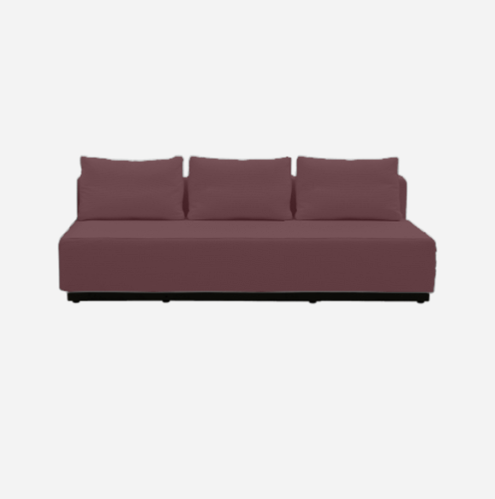 Softline Nevada 3-P Schlafsofa-Felt Melange - 652 Turquoise