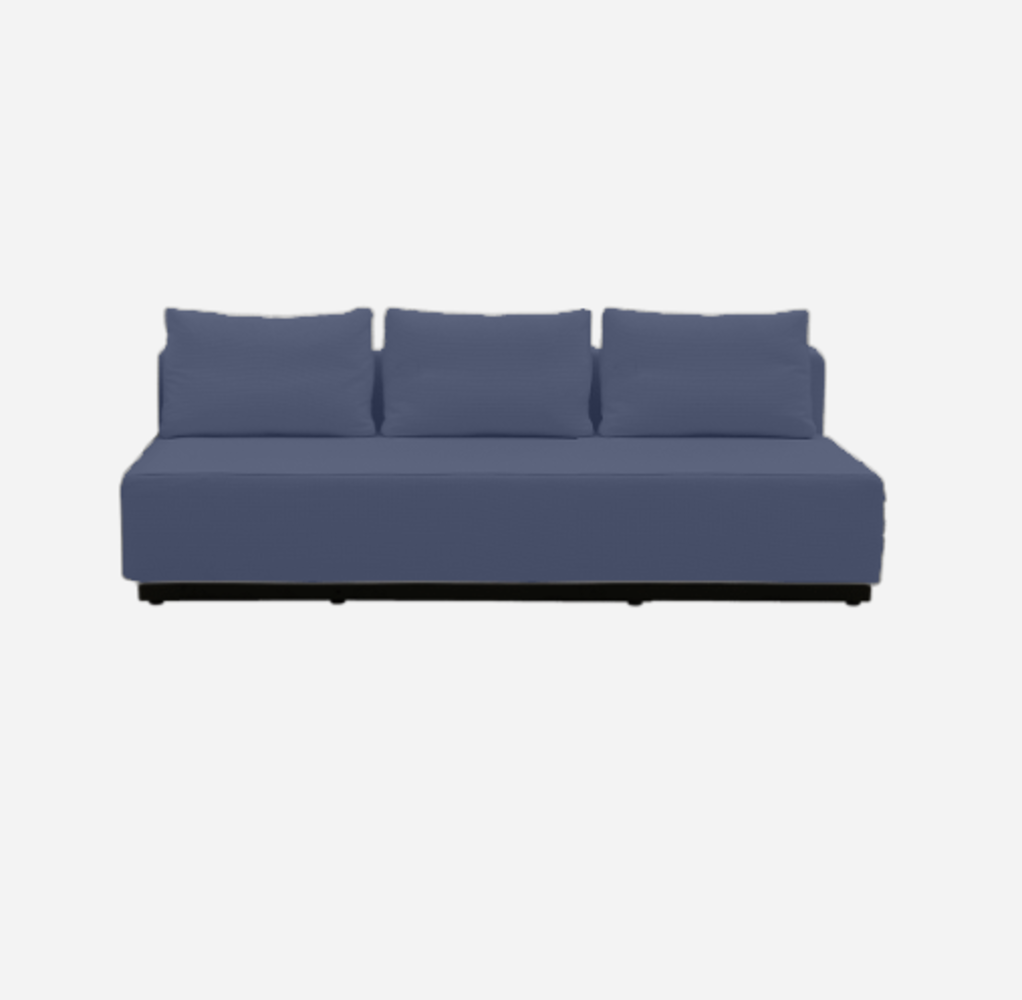 Softline Nevada 3-P Schlafsofa-Felt Melange - 859 Berry