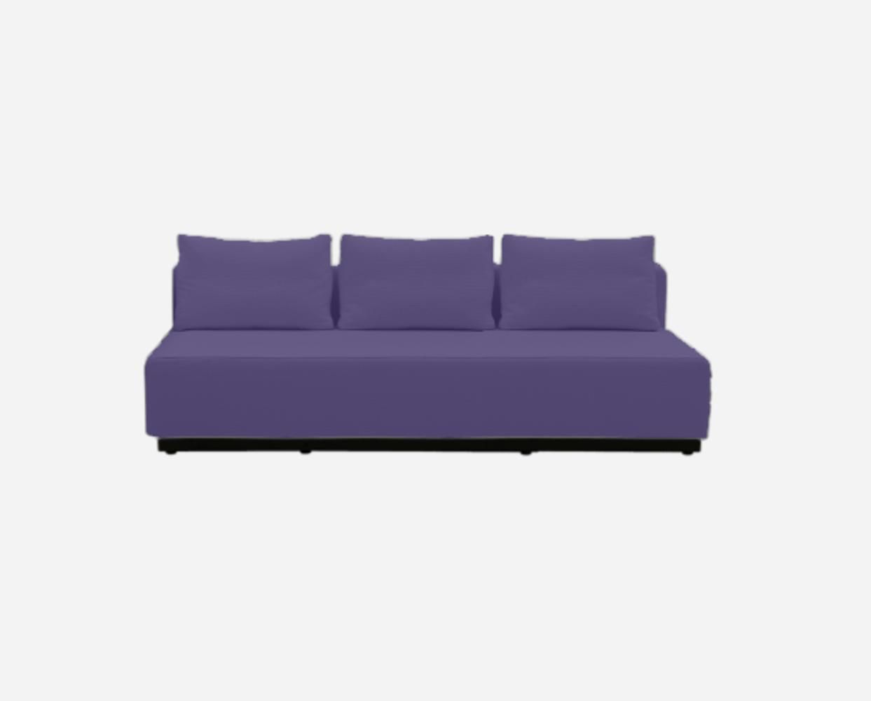 Softline Nevada 3-P Schlafsofa-Felt - 581 Eggplant