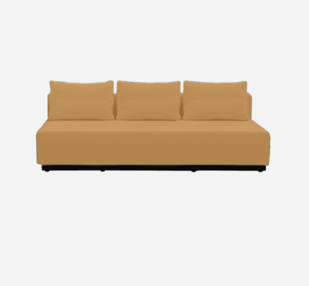 Softline Nevada 3-P Schlafsofa-Felt Melange - 296 Ochre