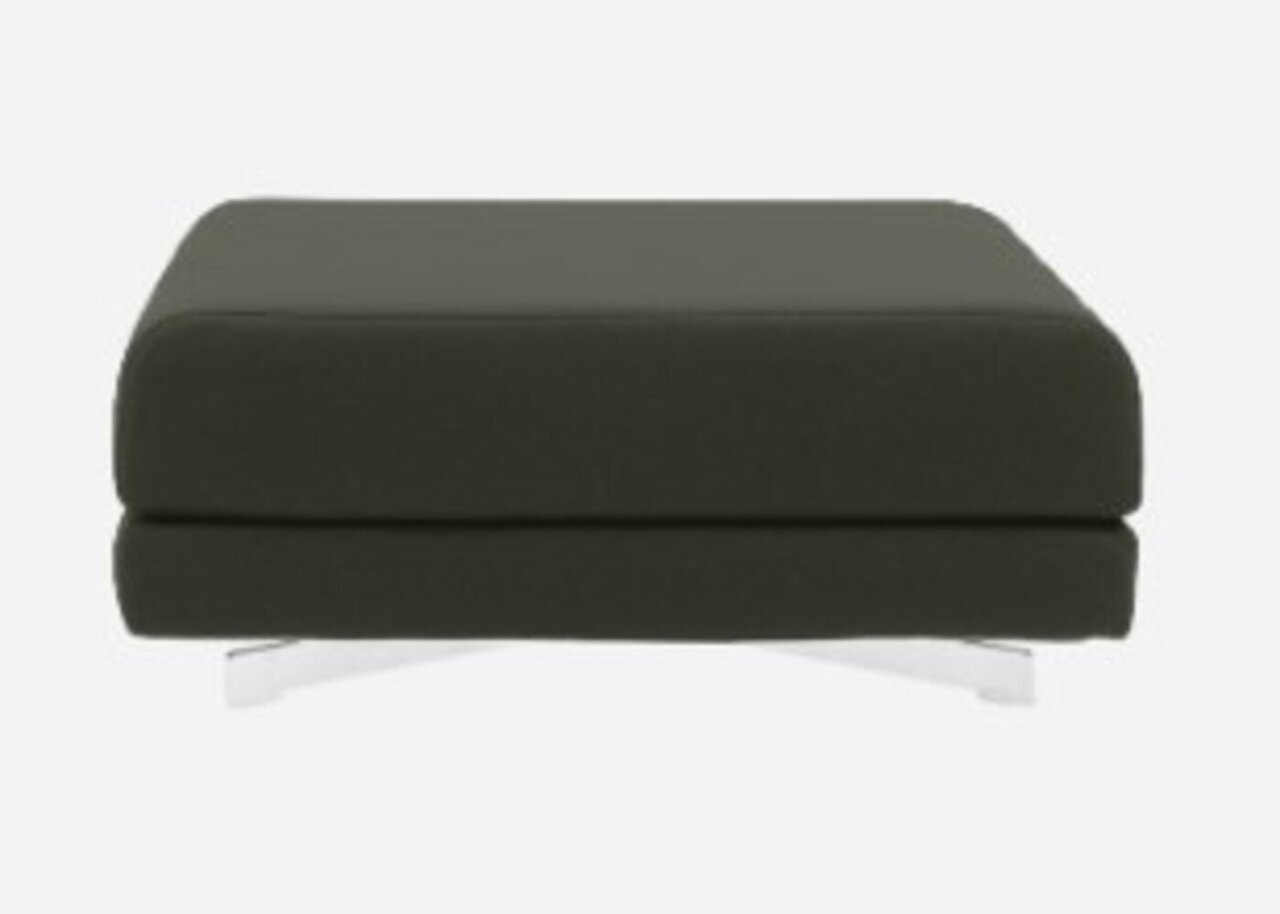 Softline Max Hocker/Einzelbett-Felt Melange - 294 Dark Green