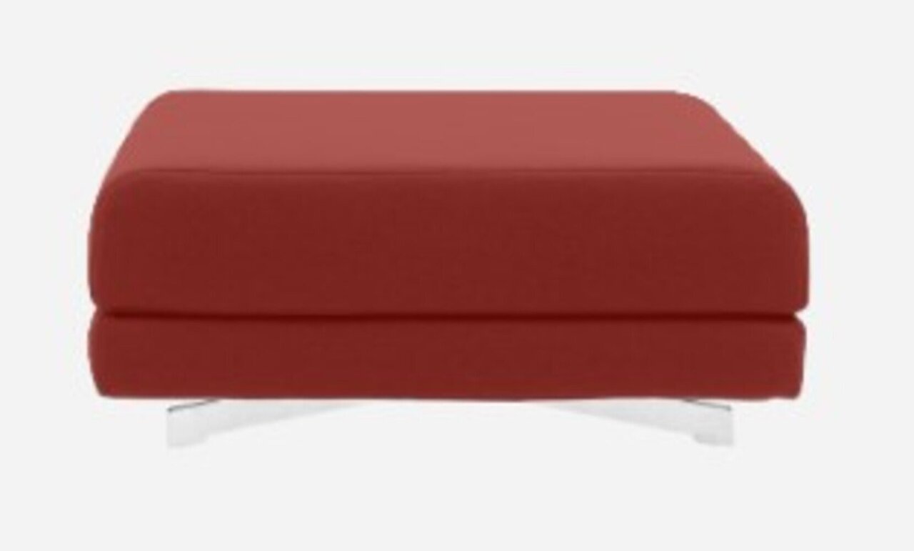 Softline Max Hocker/Einzelbett-Felt Melange - 297 Dark Red