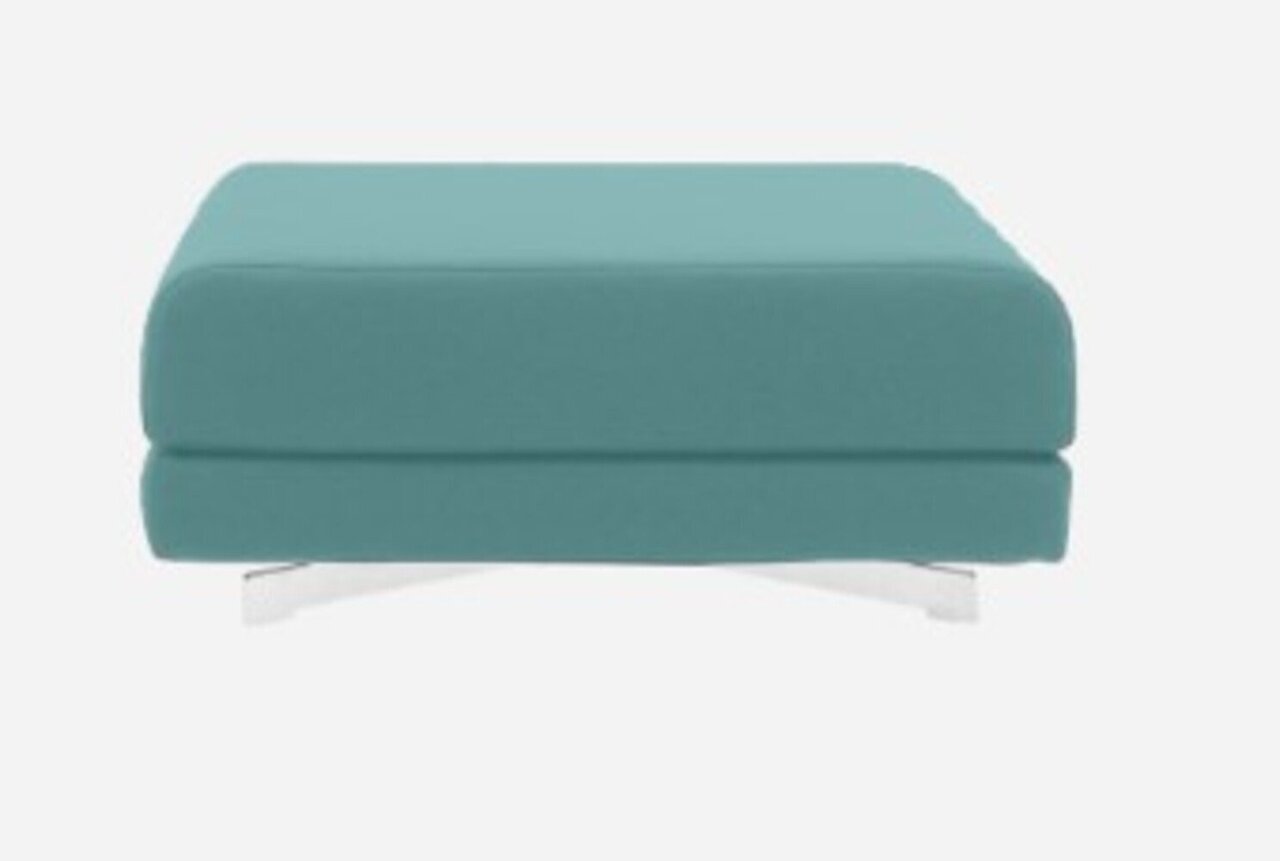 Softline Max Hocker/Einzelbett-Felt Melange - 652 Turquoise