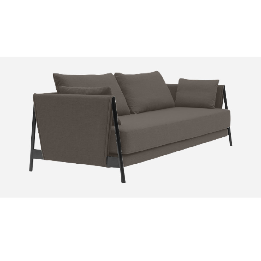 Softline Madison Schlafsofa-Eco Cotton 523 Mocca-Black