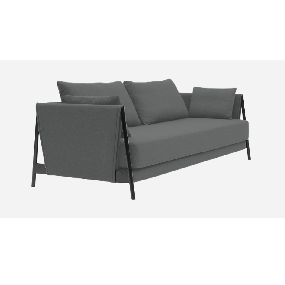 Softline Madison Schlafsofa-Divina Melange 180 Slate-Black
