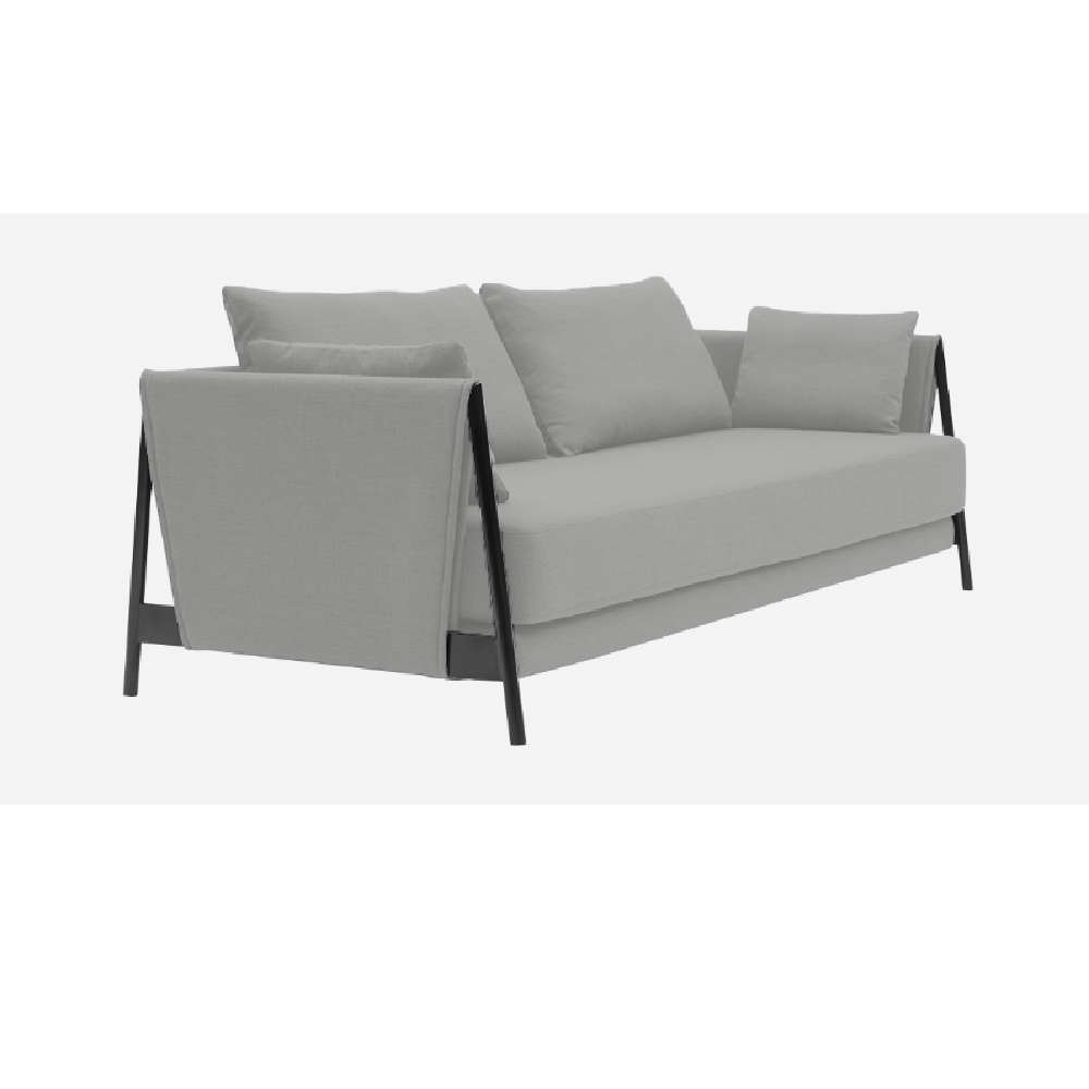 Softline Madison Schlafsofa-Remix 123 light Grey-Black
