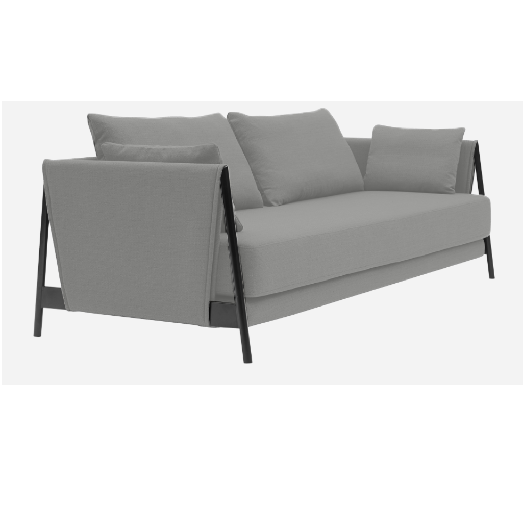 Softline Madison Schlafsofa-Hallingdal 116 White/Dark Grey-Black