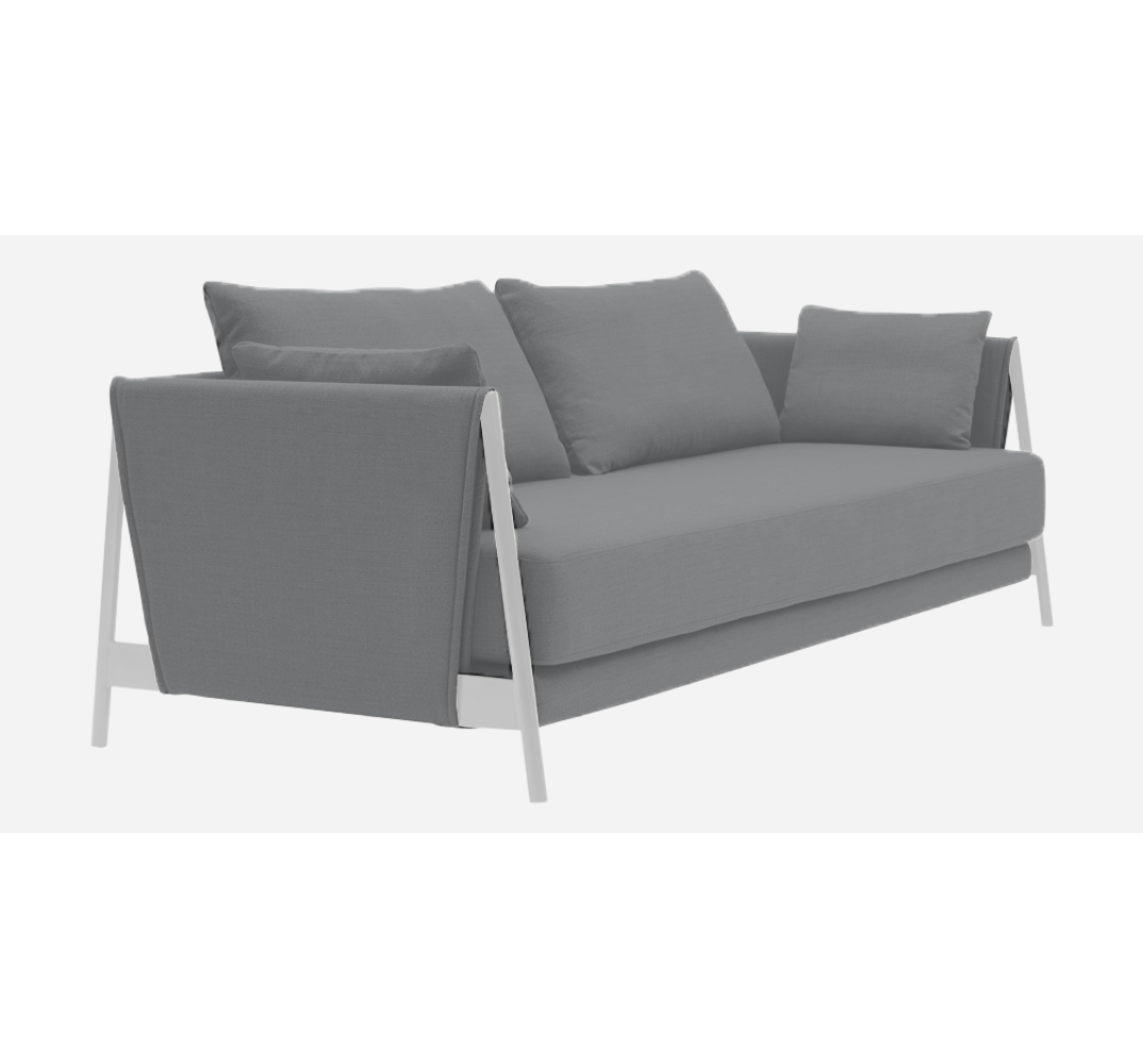 Softline Madison Schlafsofa-Remix 143 Grey-Chrome