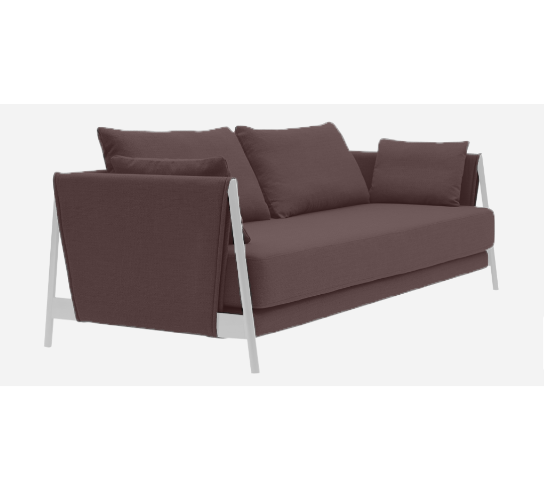 Softline Madison Schlafsofa-Remix 662 Purple-Chrome