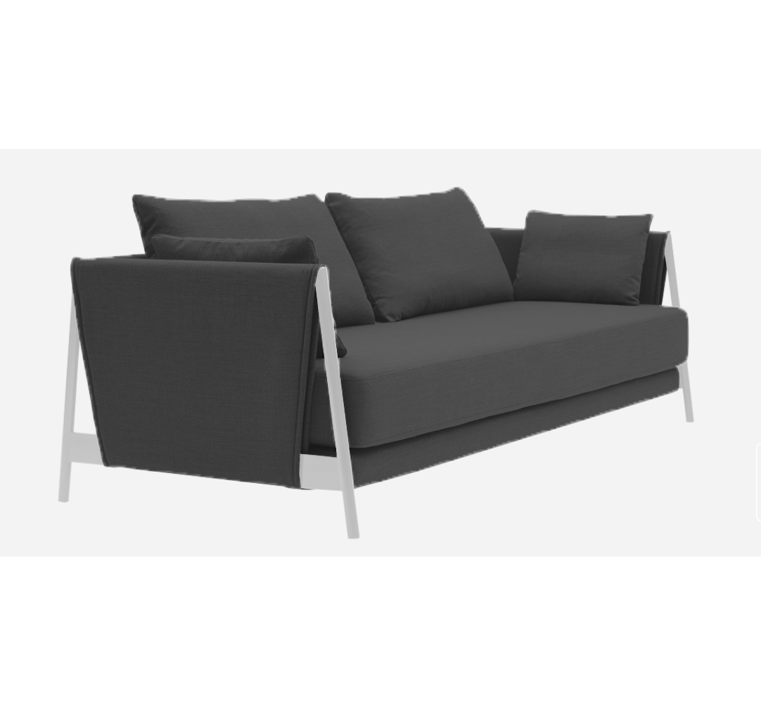 Softline Madison Schlafsofa-Hallingdal 190 Black-Chrome