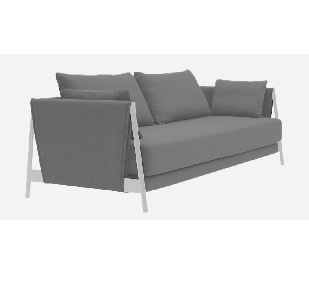 Softline Madison Schlafsofa-Hallingdal 153 Grey/Greige-Chrome