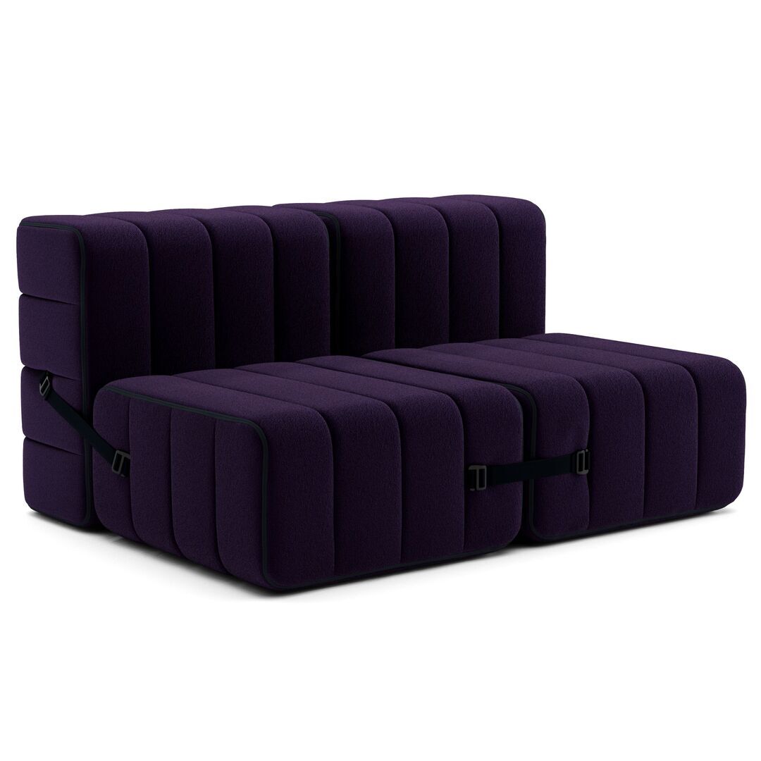 Ambivalenz Flexibler 2-Sitzer 'Curt' von Ambivalenz Blau Lila - Jet 