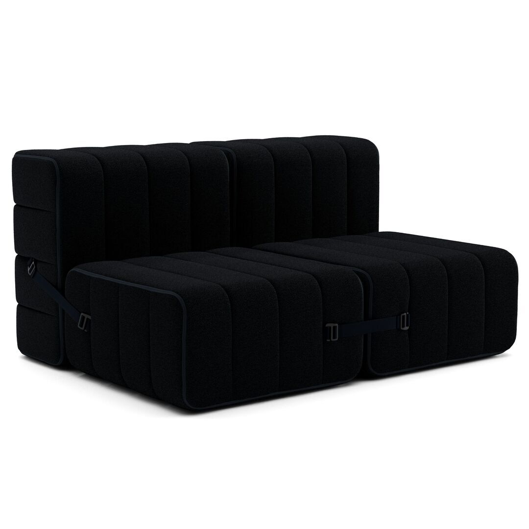 Ambivalenz Flexibler 2-Sitzer 'Curt' von Ambivalenz Ebony - Sera