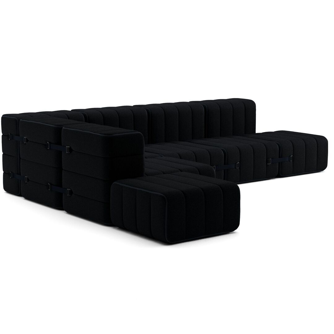 Ambivalenz Flexibles grosses Ecksofa Curt von Ambivalenz Ebony - Sera