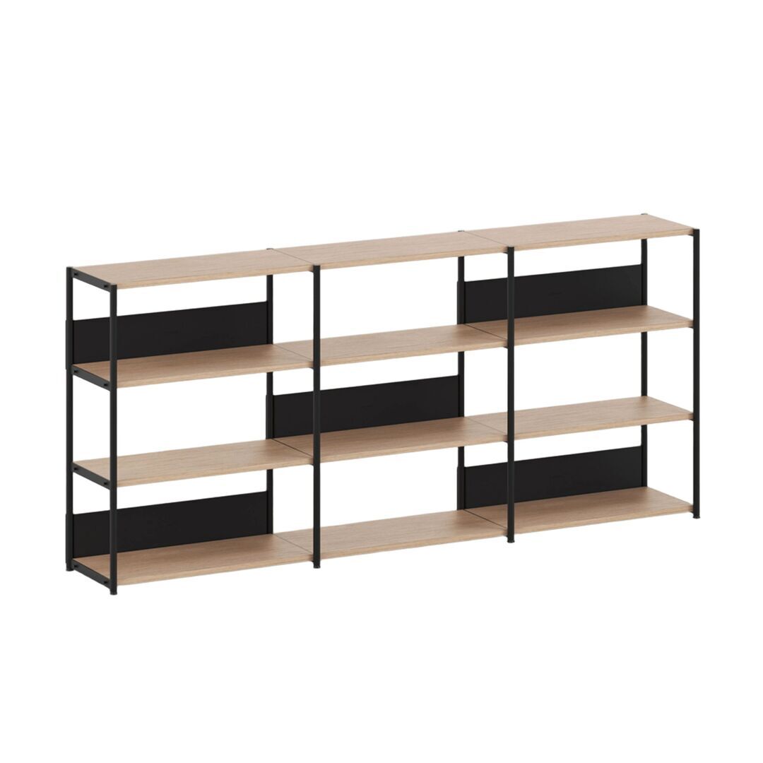 TIPTOE Regal Unit 3 240 cm von Tiptoe 0 Schubladen / Türen, Graphite Black