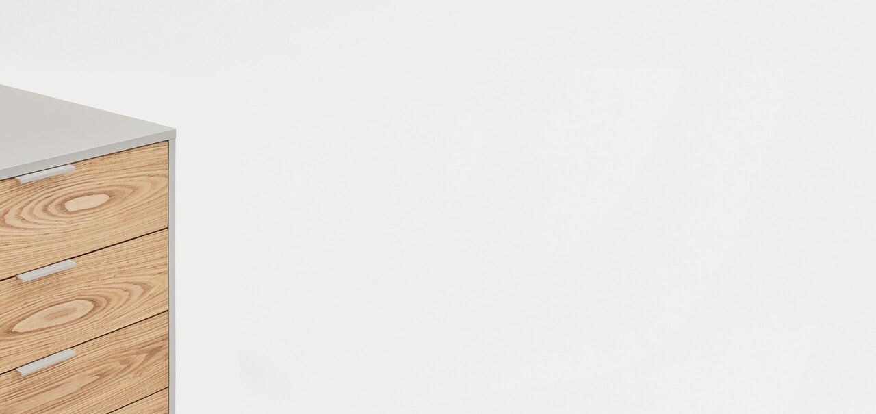 Teulat Chest Of Drawers Sierra 165Cm - Matt Grey