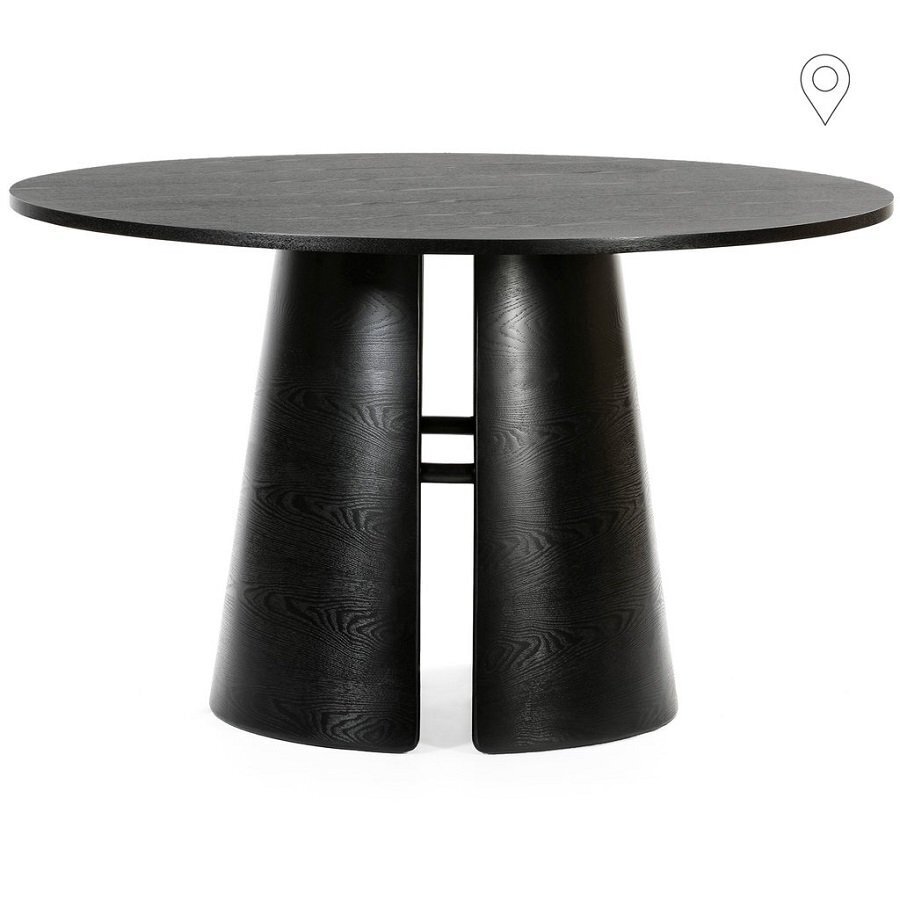 Teulat Dining Table Cep Ø137Cm - Black