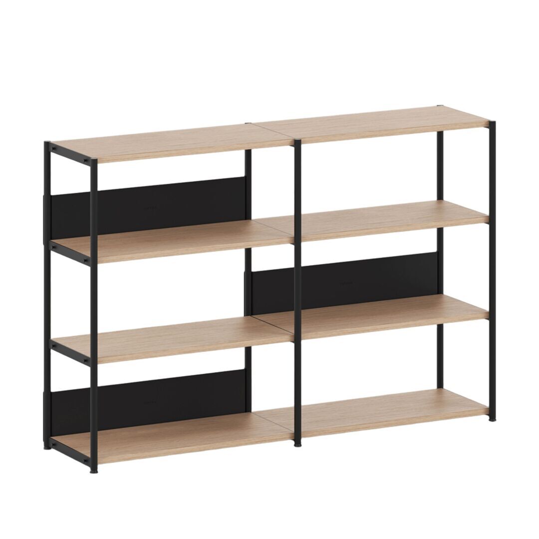 TIPTOE Regal Unit 3 160 cm von Tiptoe 0 Schubladen / Türen, Graphite Black