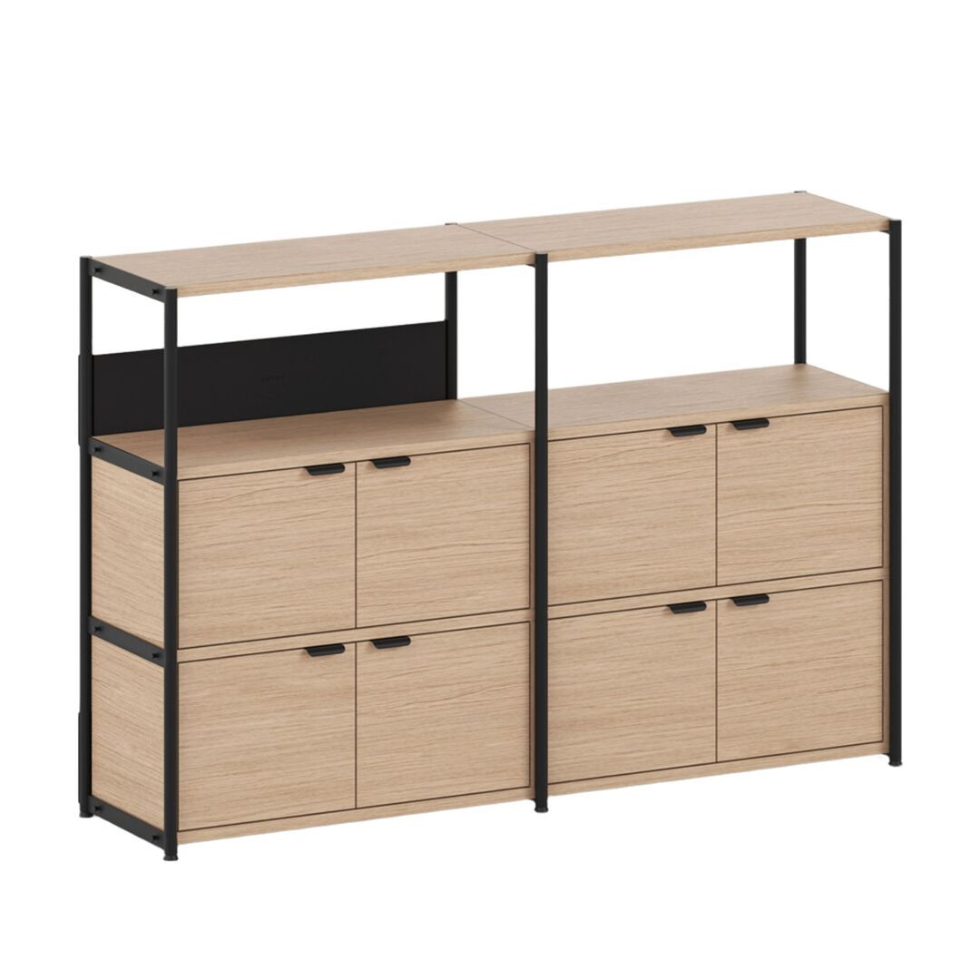 TIPTOE Regal Unit 3 160 cm von Tiptoe 4  Türen , Graphite Black