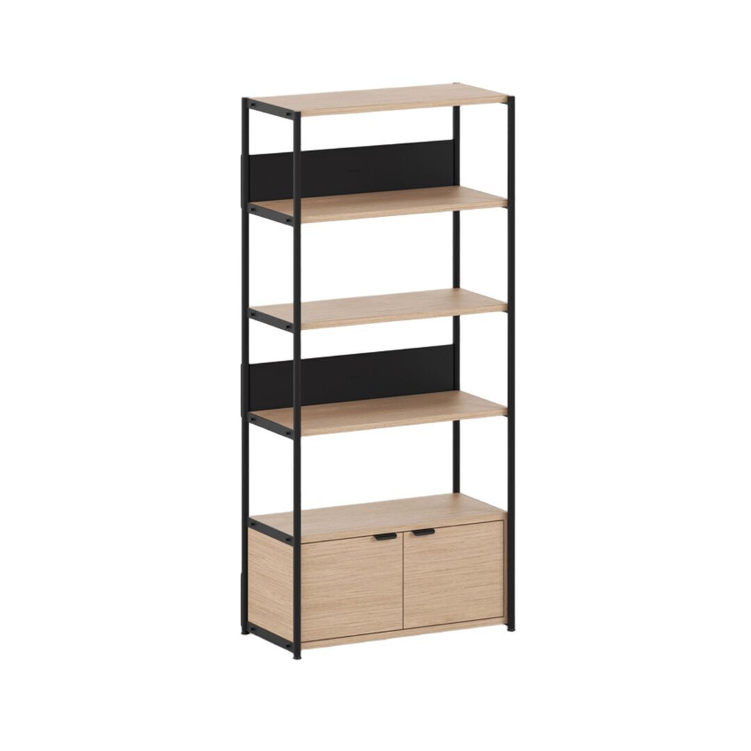 TIPTOE Regal Unit 5 80 cm von Tiptoe 1 Tür, Graphite Black