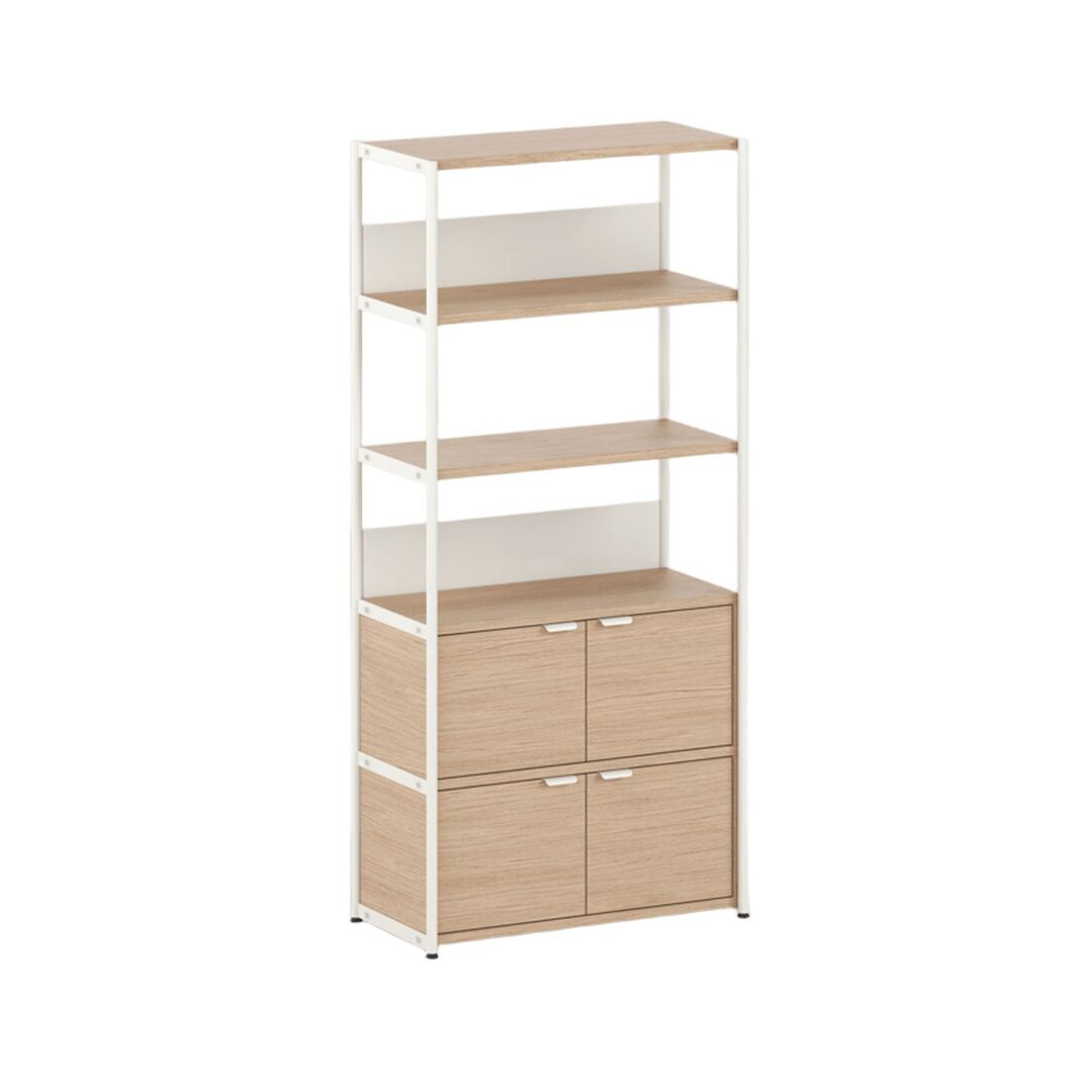 TIPTOE Regal Unit 5 80 cm von Tiptoe 2 Türen, Cream White