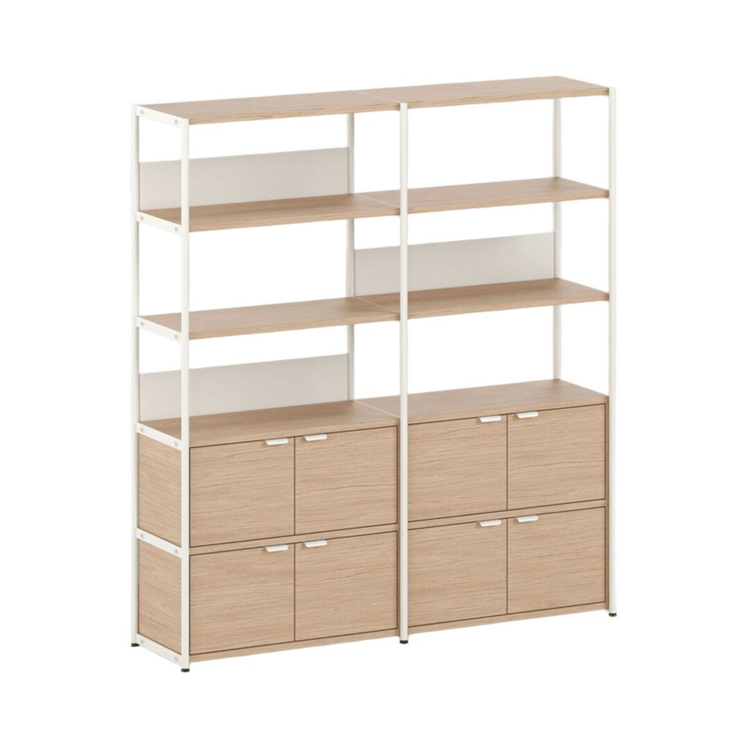 TIPTOE Regal Unit 5 160 cm von Tiptoe 4  Türen , Cream White