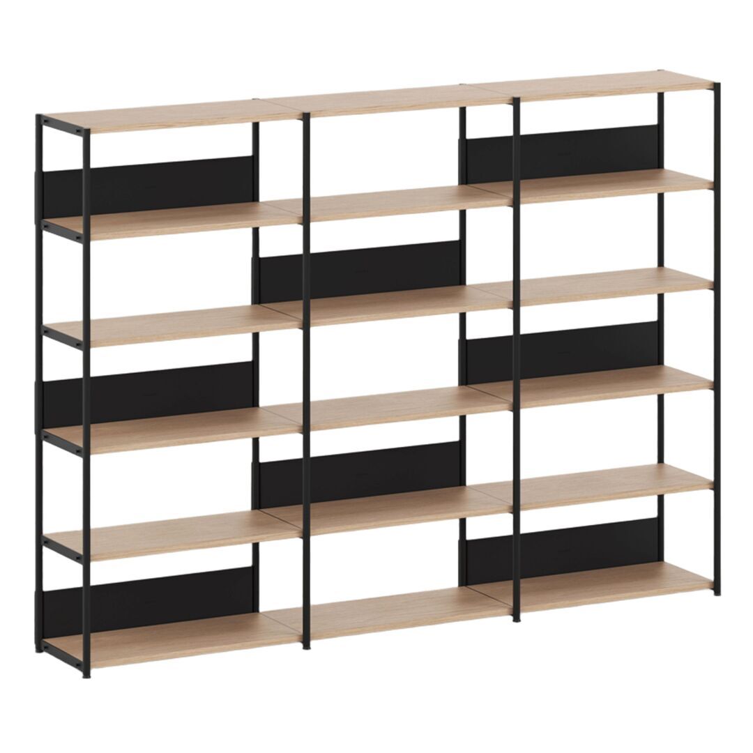 TIPTOE Regal Unit 5 240 cm von Tiptoe 0 Schubladen / Türen, Graphite Black