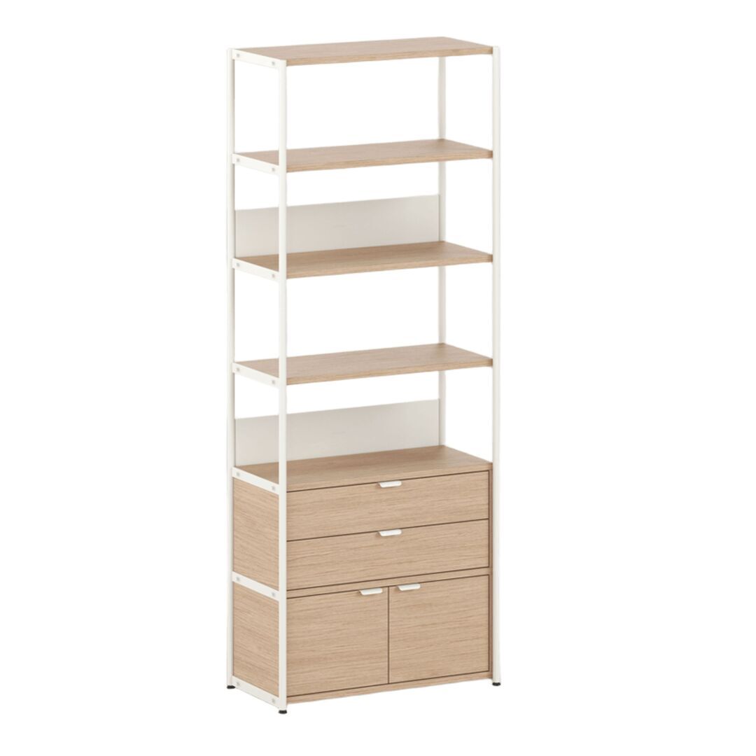 TIPTOE Regal Unit 6 80 cm von Tiptoe 1 Schublade / 1 Tür, Cream White