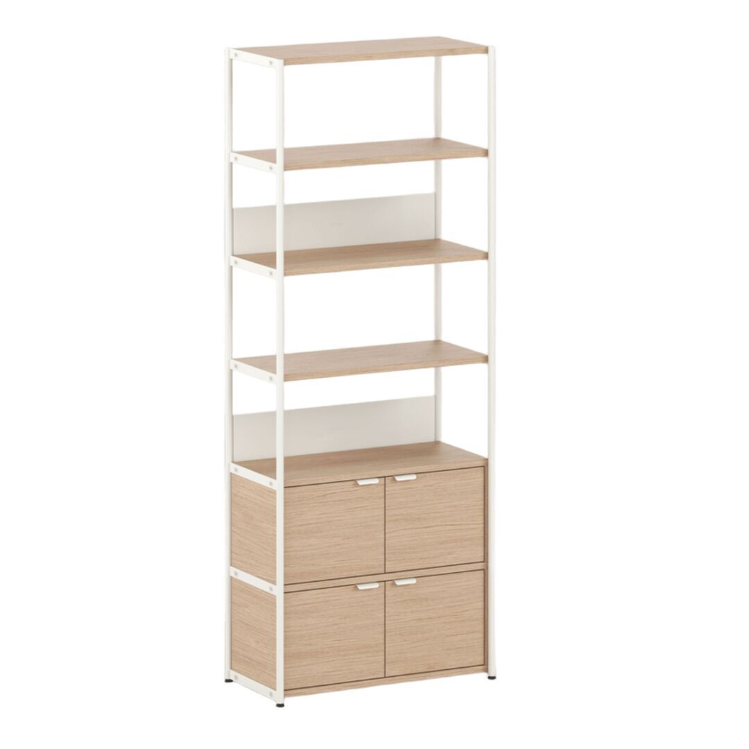 TIPTOE Regal Unit 6 80 cm von Tiptoe 2 Türen, Cream White