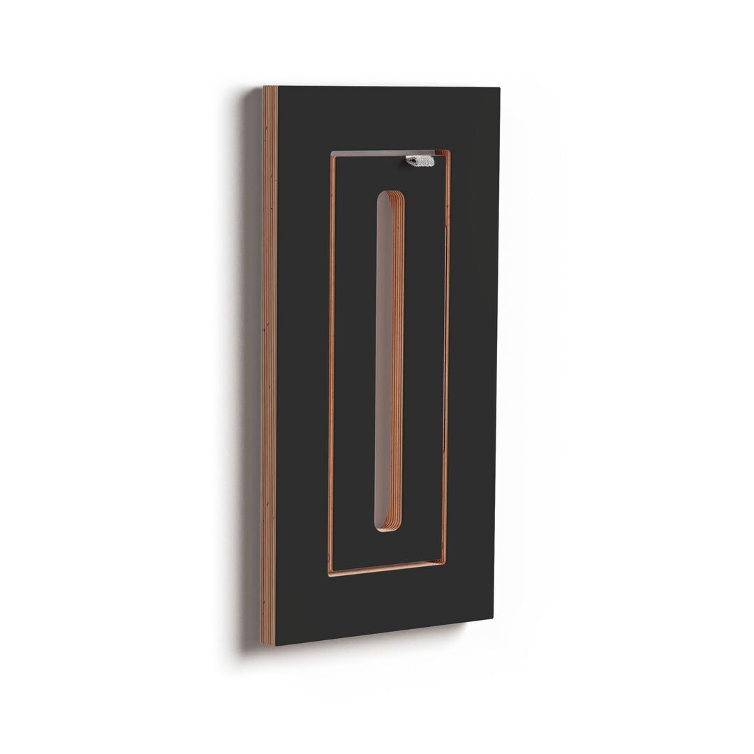 Ambivalenz Kleiderstange Hängrail Fläpps 20 x 40 cm von Ambivalenz Schwarz