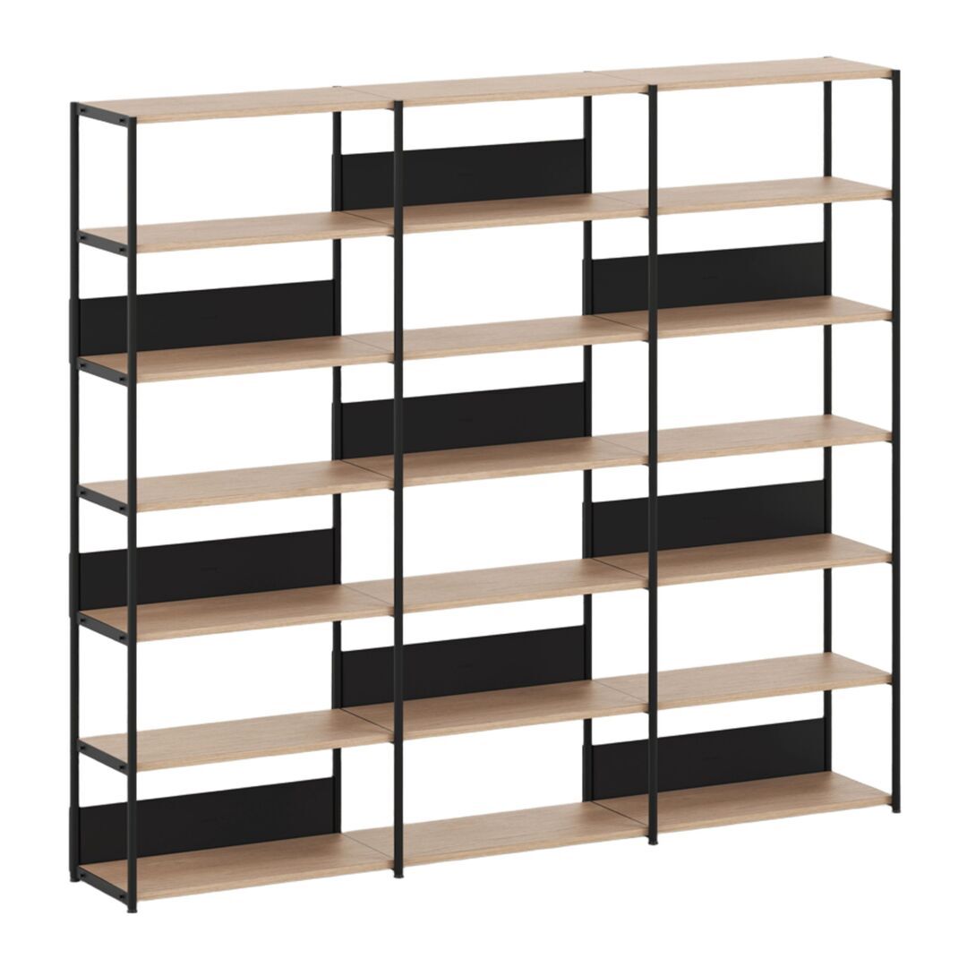 TIPTOE Regal Unit 6 240 cm von Tiptoe 0 Schubladen / Türen, Graphite Black