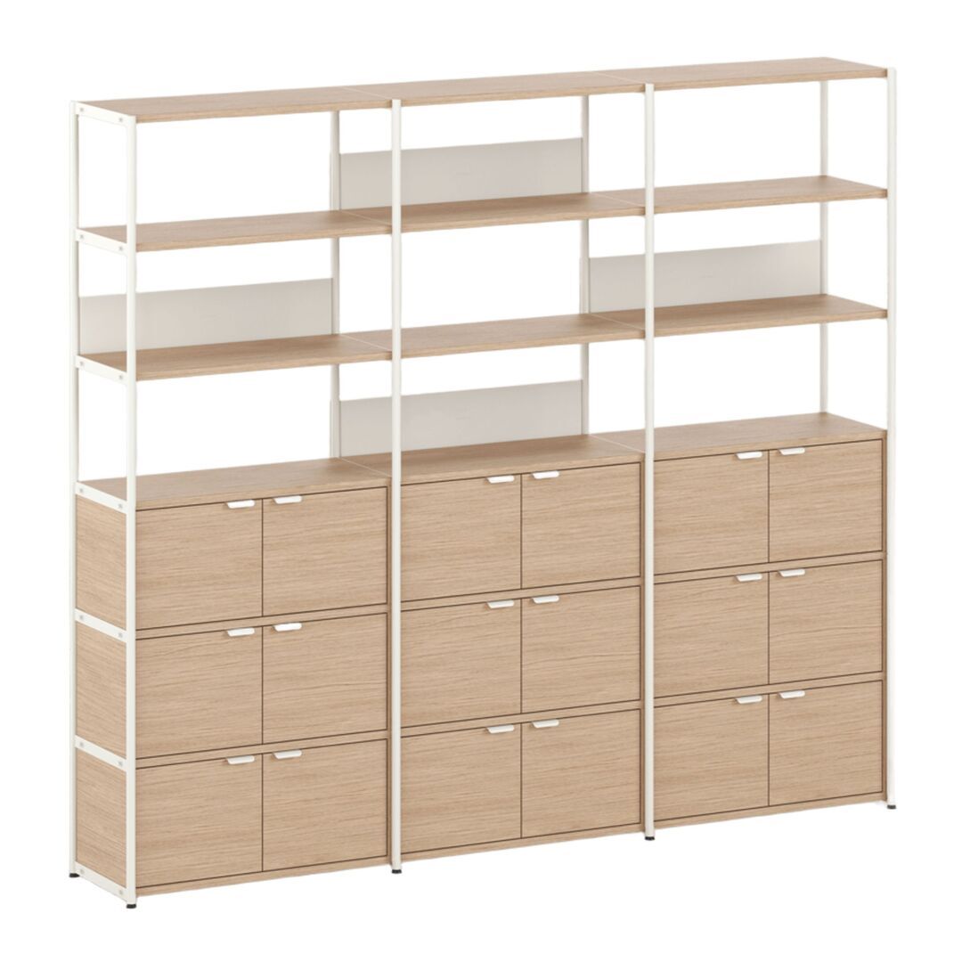 TIPTOE Regal Unit 6 240 cm von Tiptoe 9 Türen, Cream White