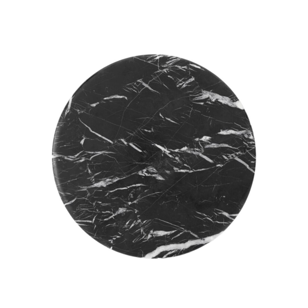 &Tradition Tabletop für Wire Stool VP11 von &Tradition Schwarze Marquina