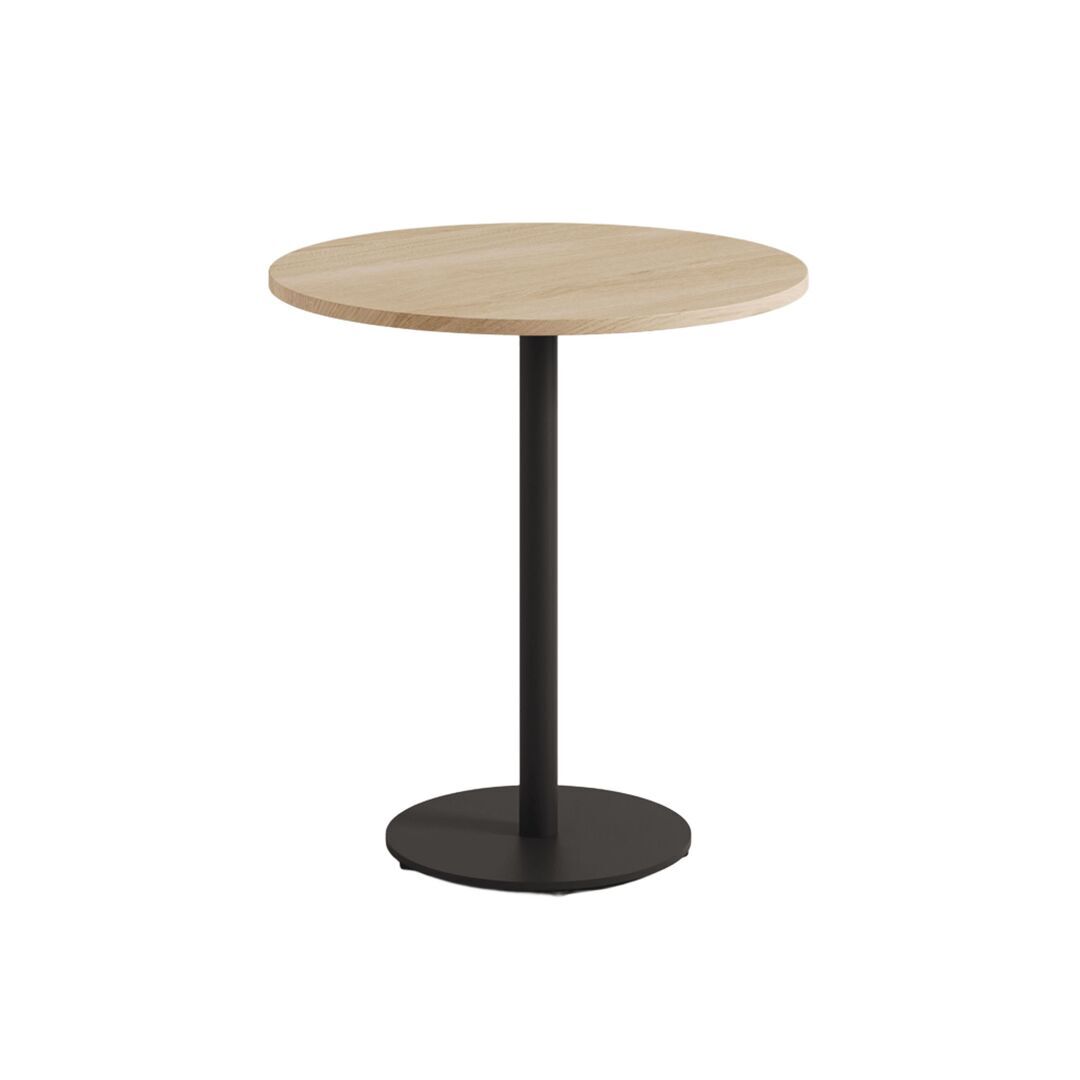 TIPTOE Bistrot-Tisch mit Holz Moka von Tiptoe Ø: 70 cm, Graphite Black