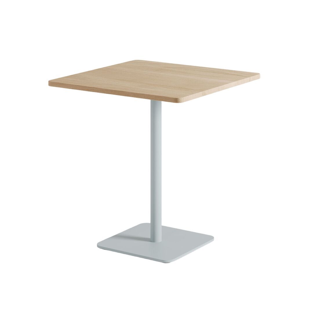 TIPTOE Bistrot-Tisch mit Holz Moka von Tiptoe L: 70 cm / B: 70 cm, Pale Blue