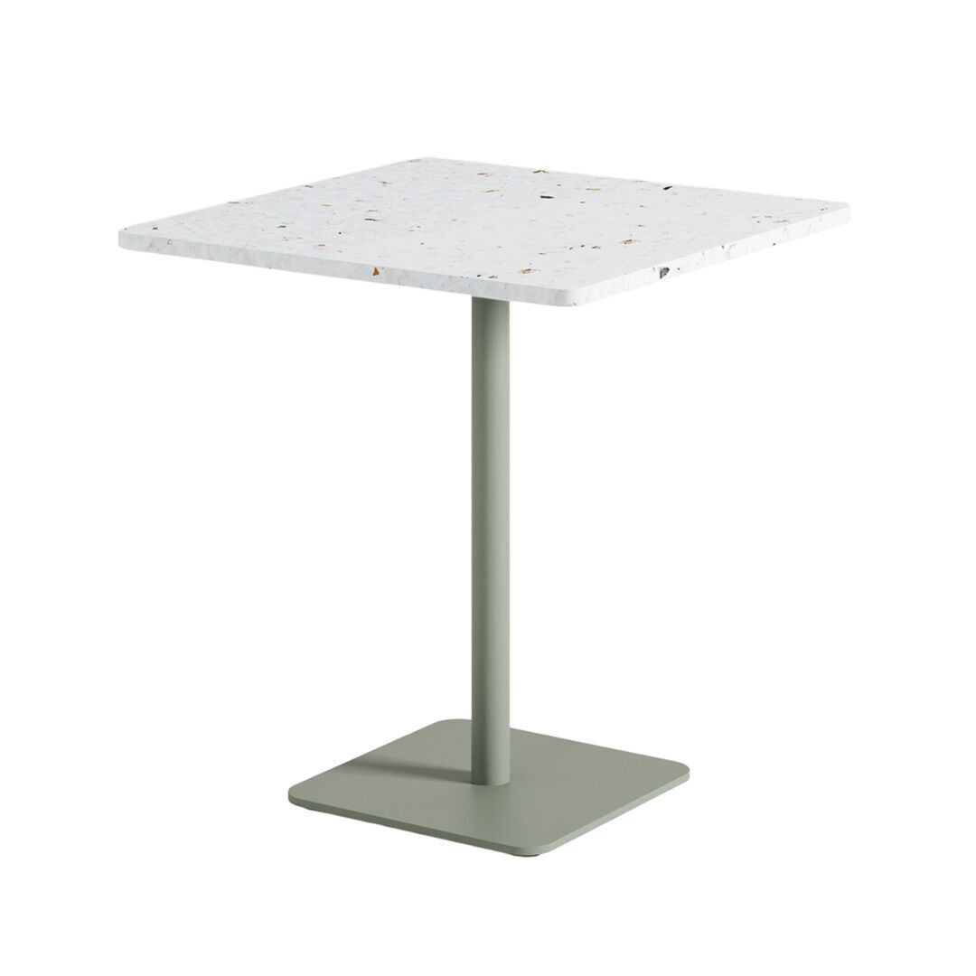 TIPTOE Bistrot-Tisch Moka von Tiptoe L: 70 cm / B: 70 cm, Eucalyptus Grey