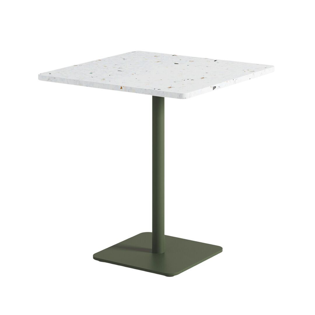 TIPTOE Bistrot-Tisch Moka von Tiptoe L: 70 cm / B: 70 cm, Khaki Green 