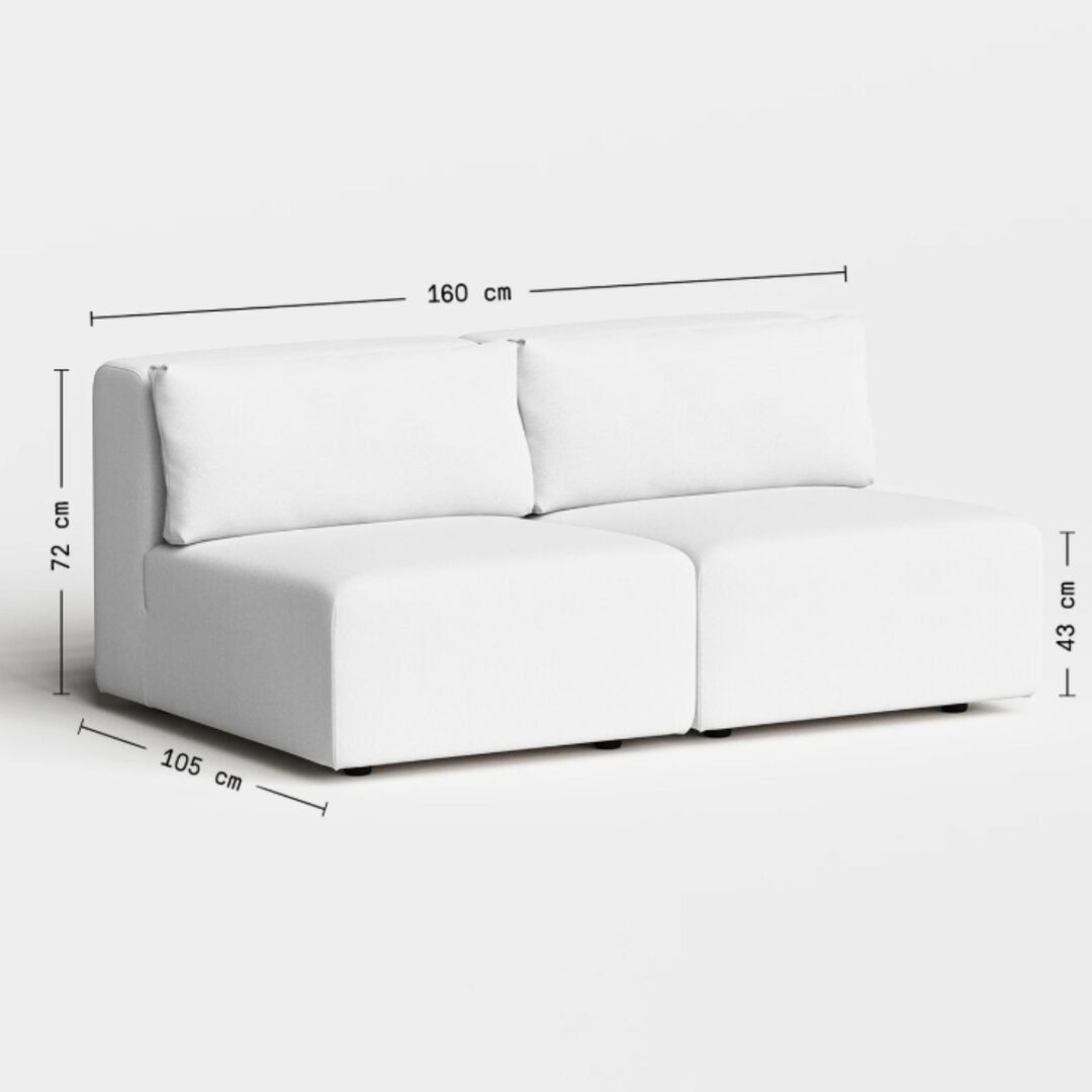 2-Sitzer Sofa Bridge von Tiptoe