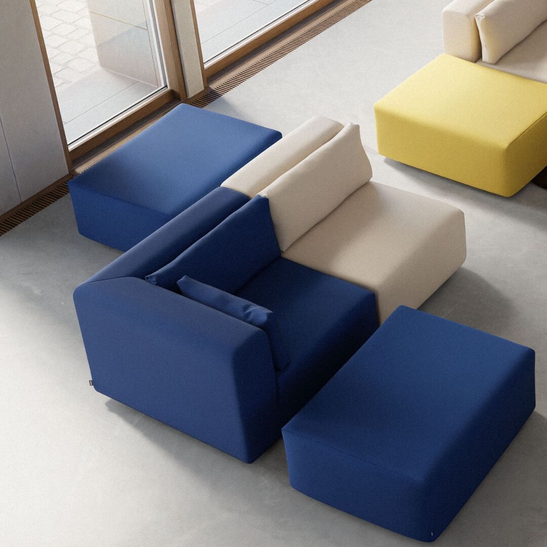 2-Sitzer Sofa Bridge 185 x 105 cm von Tiptoe, Ink Blue