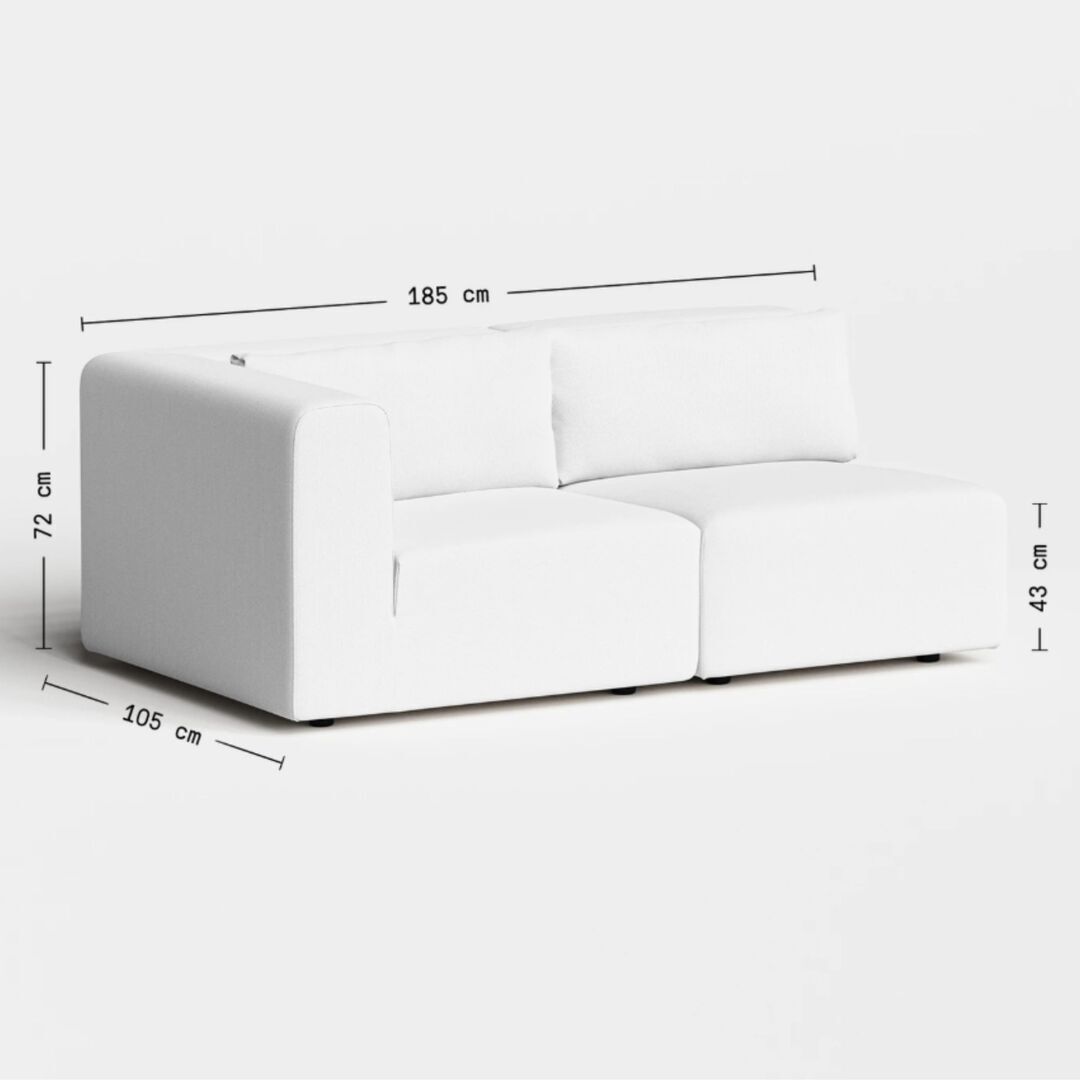 2-Sitzer Sofa Bridge 185 x 105 cm von Tiptoe
