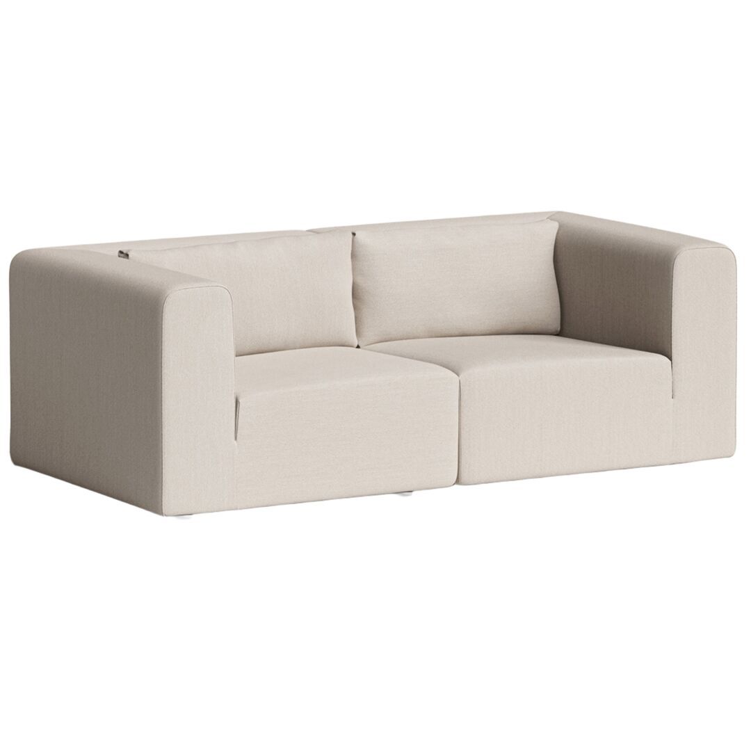 2-Sitzer Sofa Bridge 210 x 105 cm von Tiptoe, ivory  Beige 