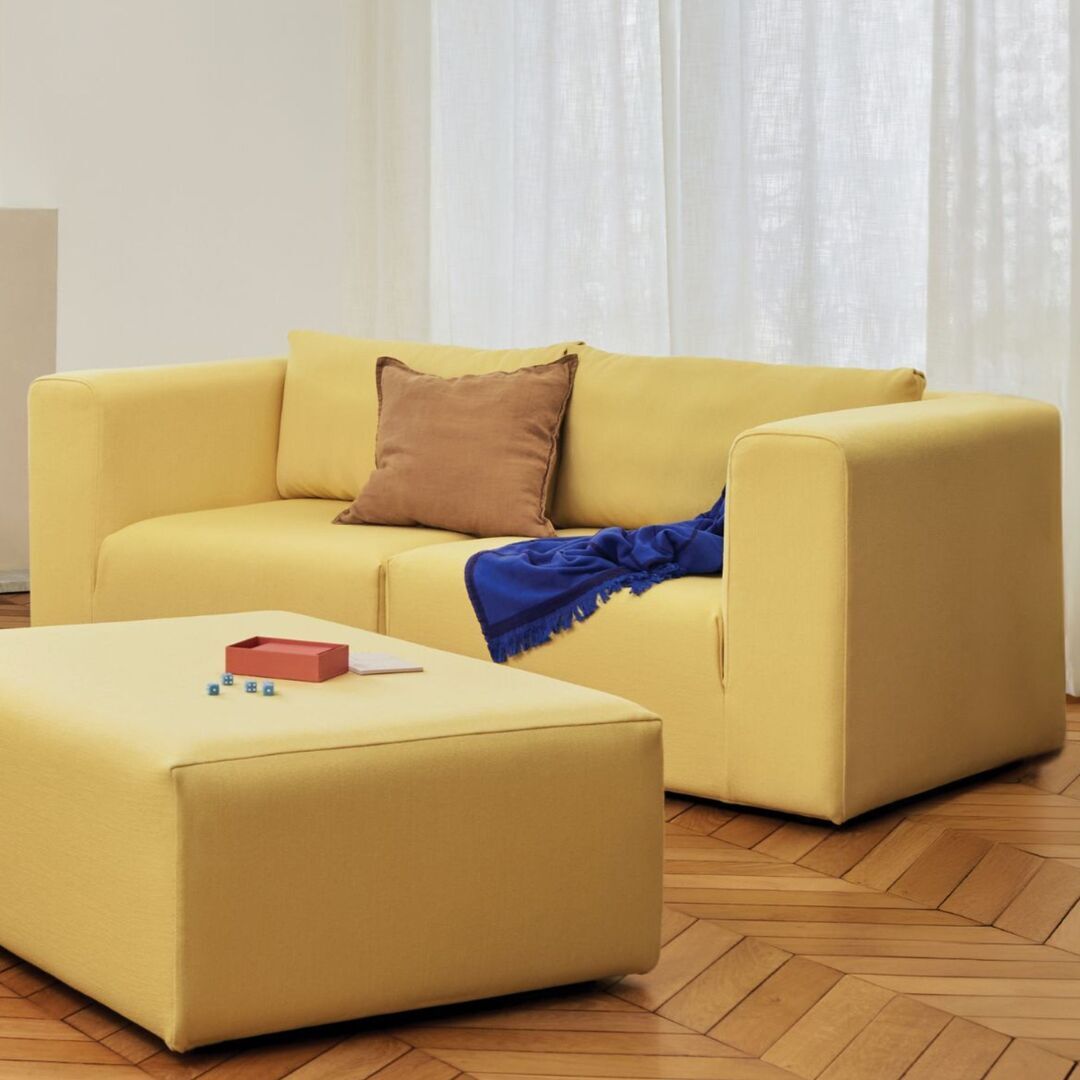 2-Sitzer Sofa Bridge 210 x 105 cm von Tiptoe,Lemon Yellow