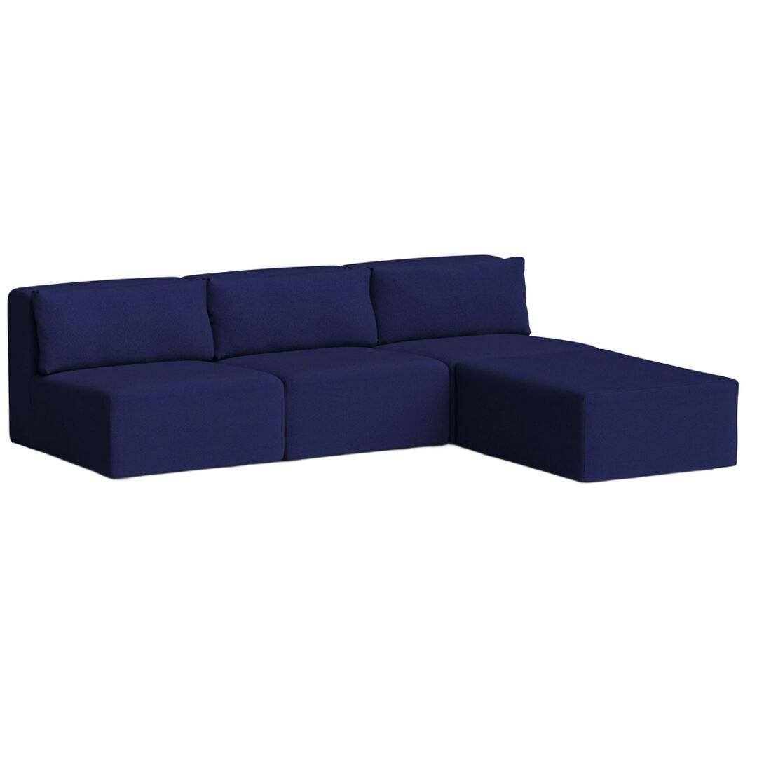 4-Sitzer Sofa mit Chaiselongue Bridge 240 x 210 cm von Tiptoe, Ink Blue