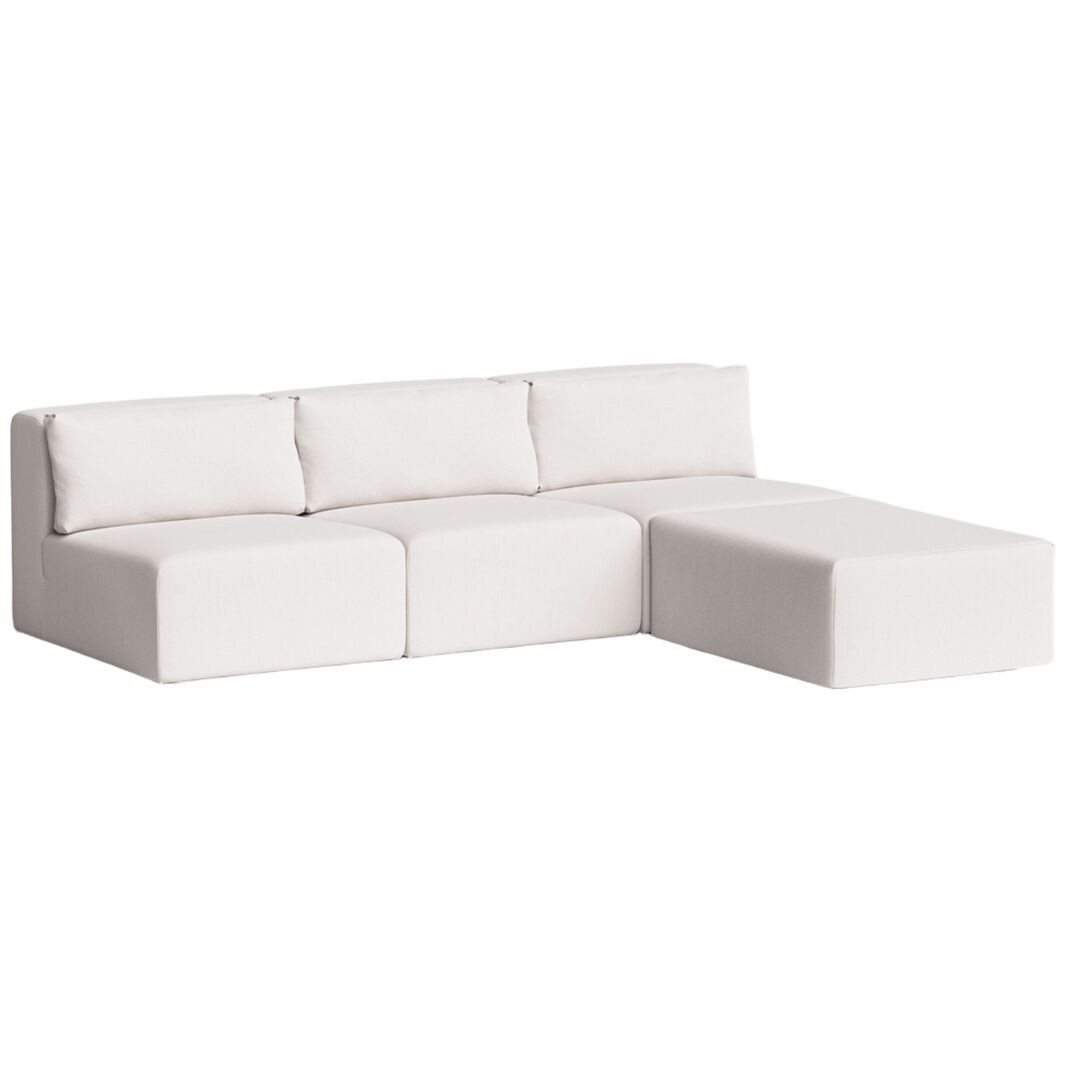 4-Sitzer Sofa mit Chaiselongue Bridge 240 x 210 cm von Tiptoe, Snow White