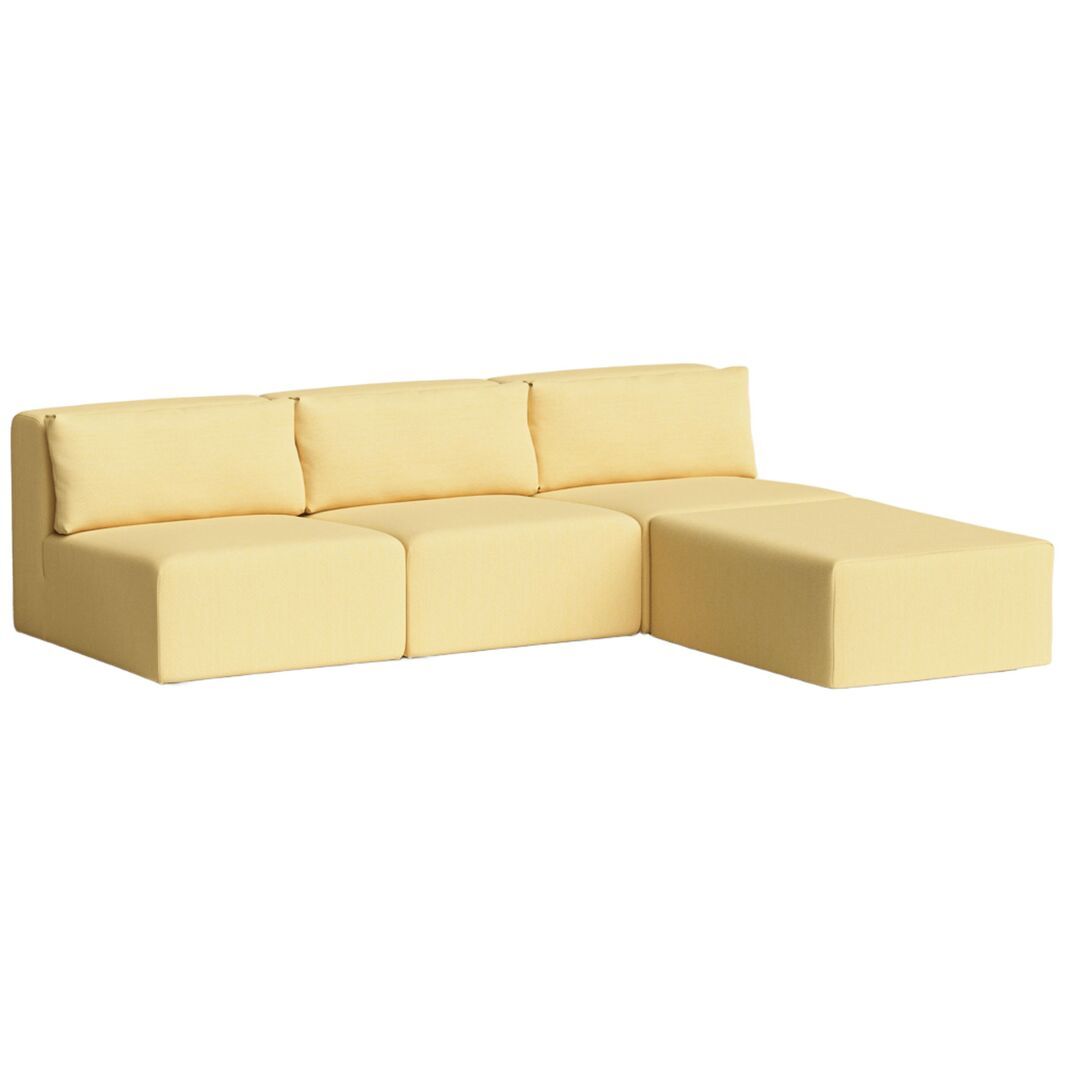 4-Sitzer Sofa mit Chaiselongue Bridge 240 x 210 cm von Tiptoe, lemon Yellow