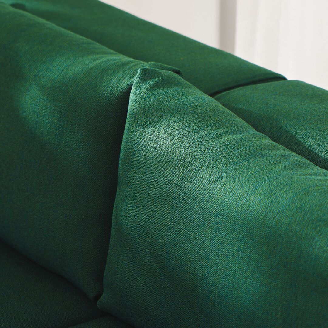 4-Sitzer Sofa mit Chaiselongue Bridge 240 x 210 cm von Tiptoe, Fir Green