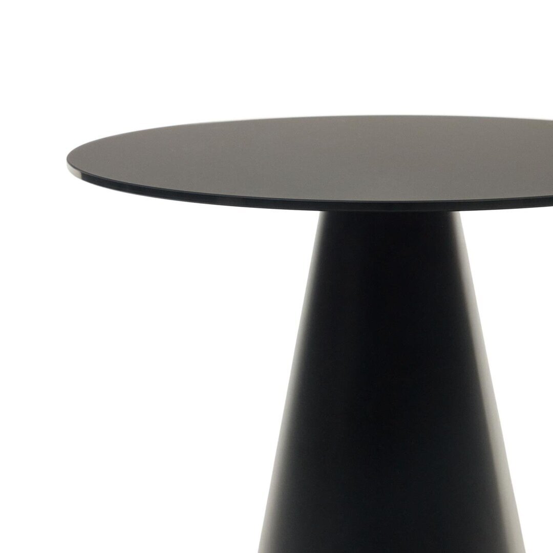 Kave Home WILSHIRE - Beistelltisch Glas Ø 50 cm
