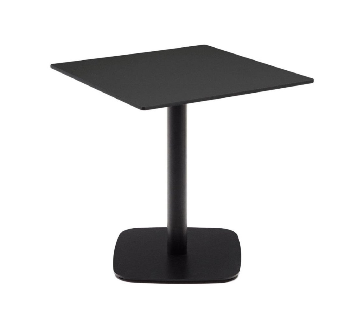 Kave Home DINA Gartentisch 68 x 68cm-Schwarz-Schwarz