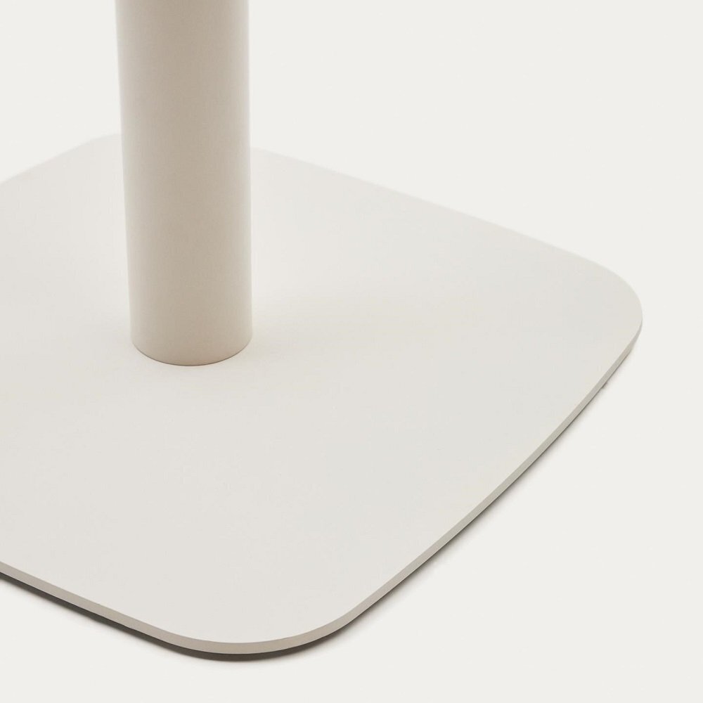Kave Home DINA Gartentisch 68 x 68cm-Weiß-Weiß