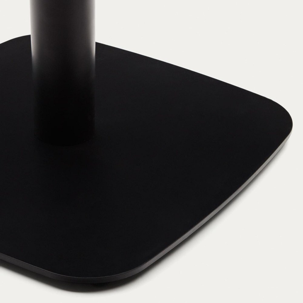 Kave Home DINA Gartentisch 68 x 68cm-Schwarz-Schwarz
